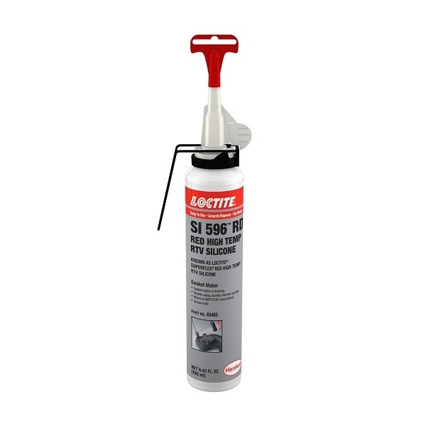 Henkel Silicone Sealant, 190ML Aerosol Can, Paste, Red 2700556 SI 596 RED - main